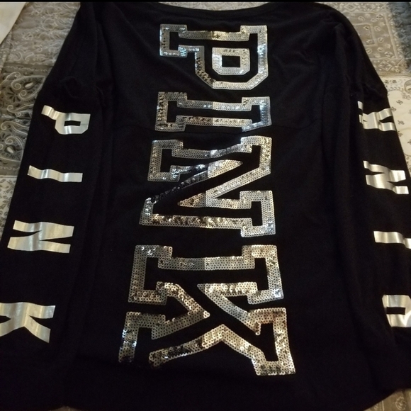 NWOT VS Pink Campus Long Sleeve Shirt - Picture 7 of 7